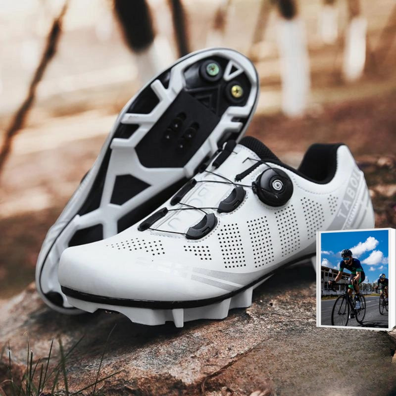Men's Ernest SPD road bike cycling shoes. Comfortable clip-in athletic footwear for performance rides.