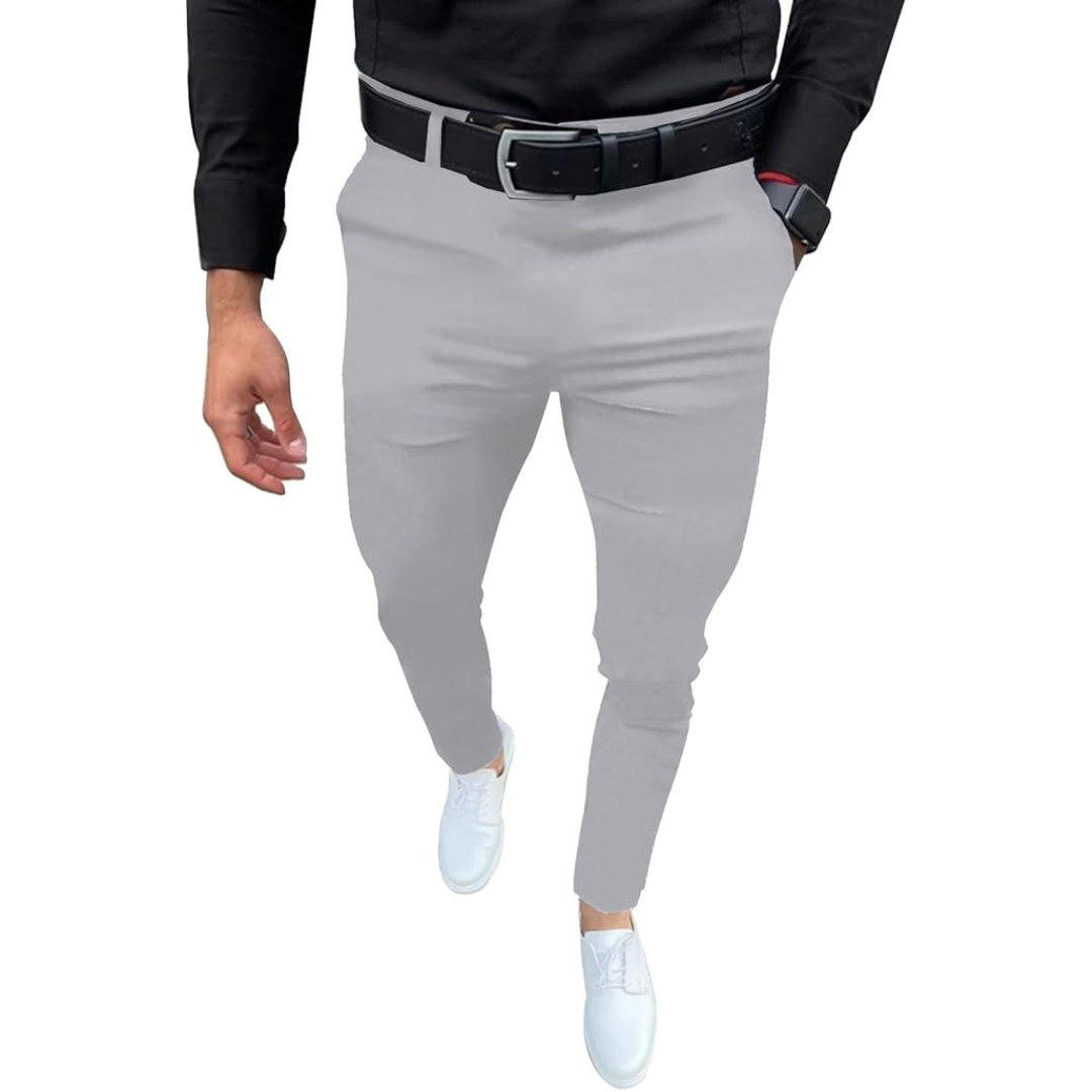 Men's slim fit stretch pants, offering ultimate comfort, flexibility, and modern fit.