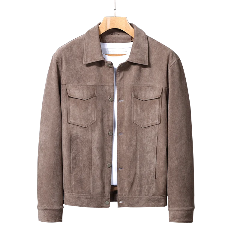 Men's durable button-front everyday jacket, offering versatile casual outerwear styling.