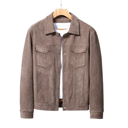 Men's durable button-front everyday jacket, offering versatile casual outerwear styling.