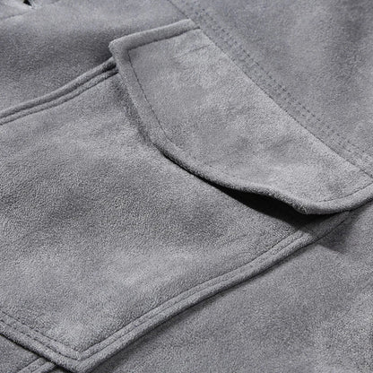 Tailored men's button-front jacket, showcasing everyday versatility & classic style.