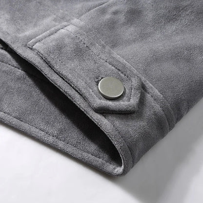 Men's stylish button-front jacket. Casual everyday look, perfect for versatile spring wear.
