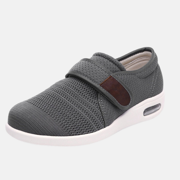 Comfortable men's orthopedic shoes for active daily wear. Hook-and-loop design offers easy, stable foot support. Casual.