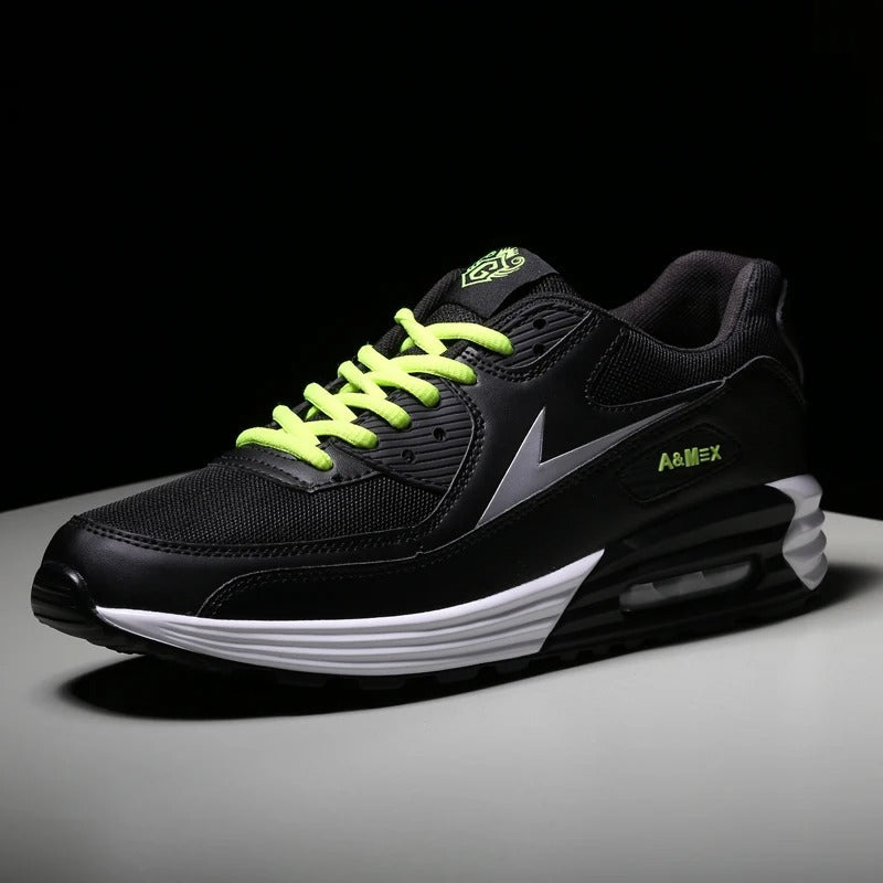 Men's Evron athletic shoes, gray. Modern look, superior comfort for gym, running, and daily wear.