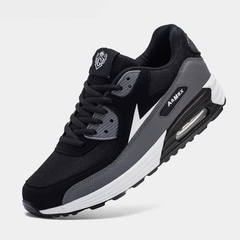 Men's Evron comfortable running shoes. Breathable material and sturdy sole for long-distance comfort.