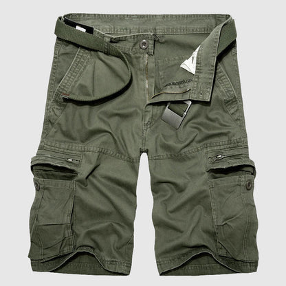 Men's Explorer Cargo Shorts, durable multi-pocket design for outdoor adventure & hiking.