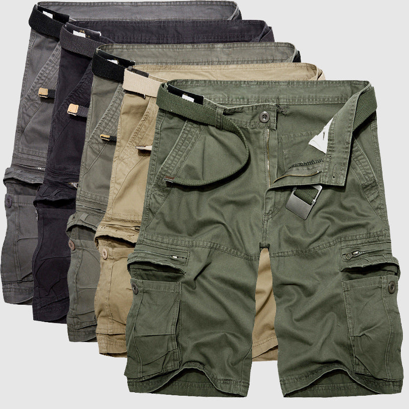 Lightweight, comfortable Men's Cargo Shorts designed for ultimate utility on summer hikes & travel.