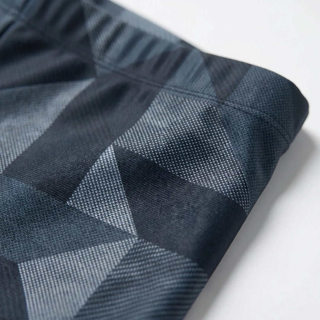 Durable men's athletic swim shorts with a fitted boxer style, ideal for performance and active use.