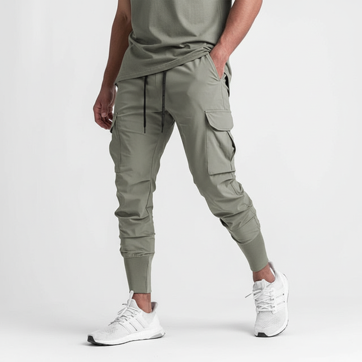 Urban style men's comfort jogger pants, featuring multi-pockets & a soft, flexible design.