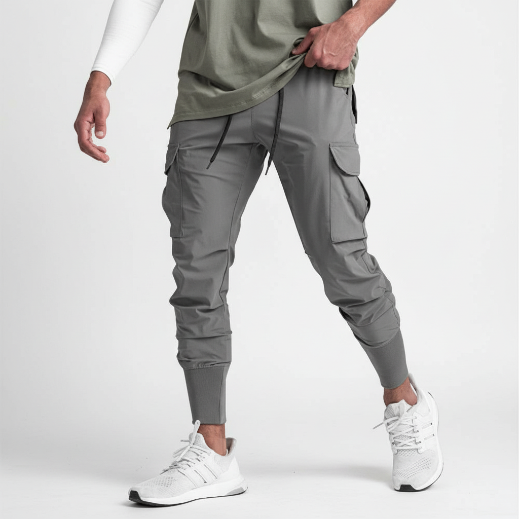 Men's performance jogger pants, designed for flexible movement and everyday activewear.