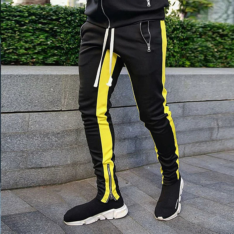 Navy blue FlexStride comfort wear joggers for men, featuring a relaxed fit & breathable fabric for all-day wear.