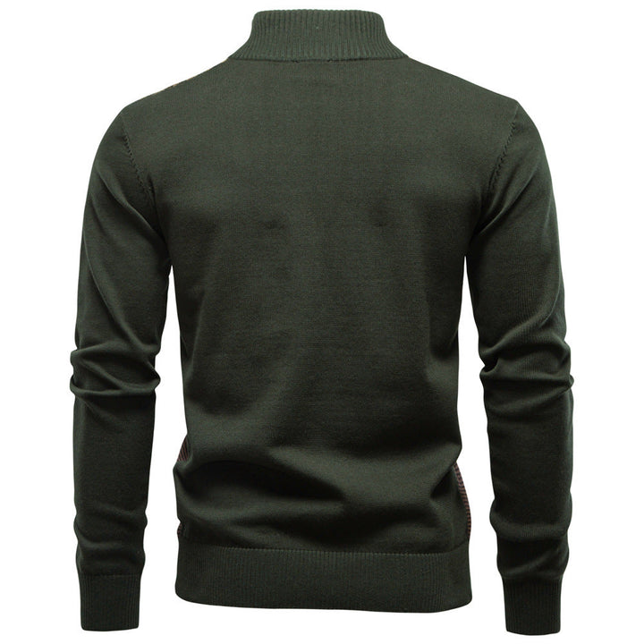 Long sleeve men's half-zip sweater, ideal for layering. Florence casual pullover.
