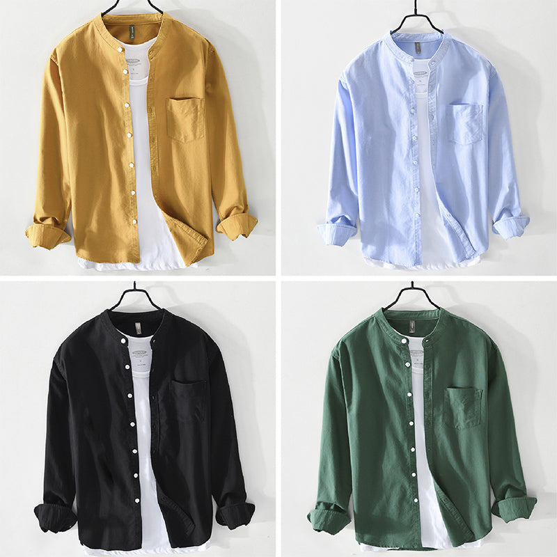 Men's Florence versatile long sleeve button-up shirt, perfect for casual or formal men's fashion.