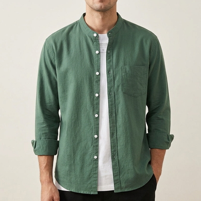 Stylish Florence men's long sleeve button-up shirt, a collared versatile top for everyday menswear.
