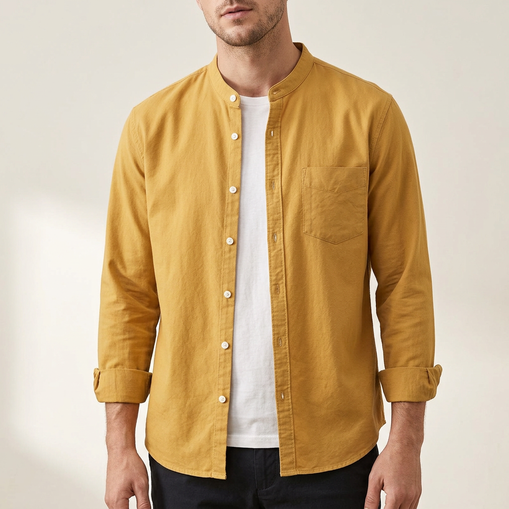Men's Florence versatile button-up long sleeve shirt, ideal for both formal and casual everyday men's fashion.