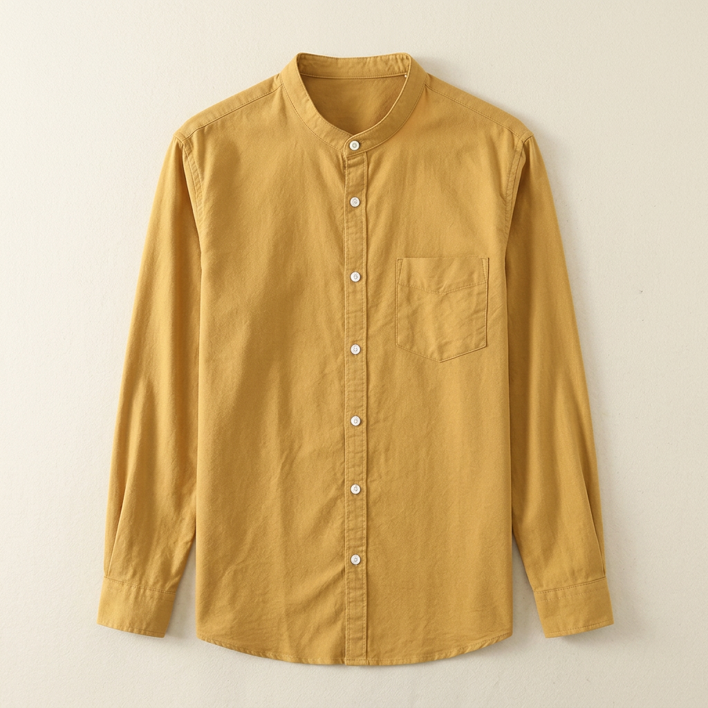 Stylish men's Florence button-up shirt with long sleeves, a versatile collared top for modern men's fashion.