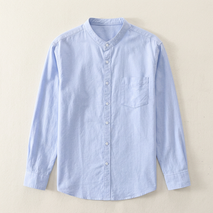 Elegant Florence men's long sleeve button-up shirt. Versatile collared top for casual & formal men's fashion.