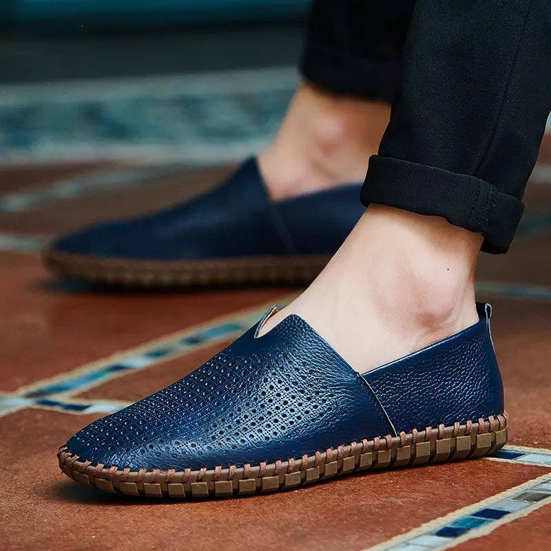 Smart casual men's loafers, Fresco perforated for breathability, ideal for walking & dress.