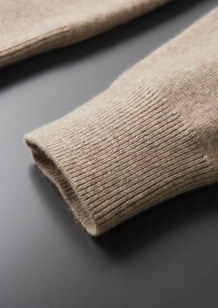 Premium men's full-zip cardigan. A versatile, all-season smart casual layer for modern men's style.