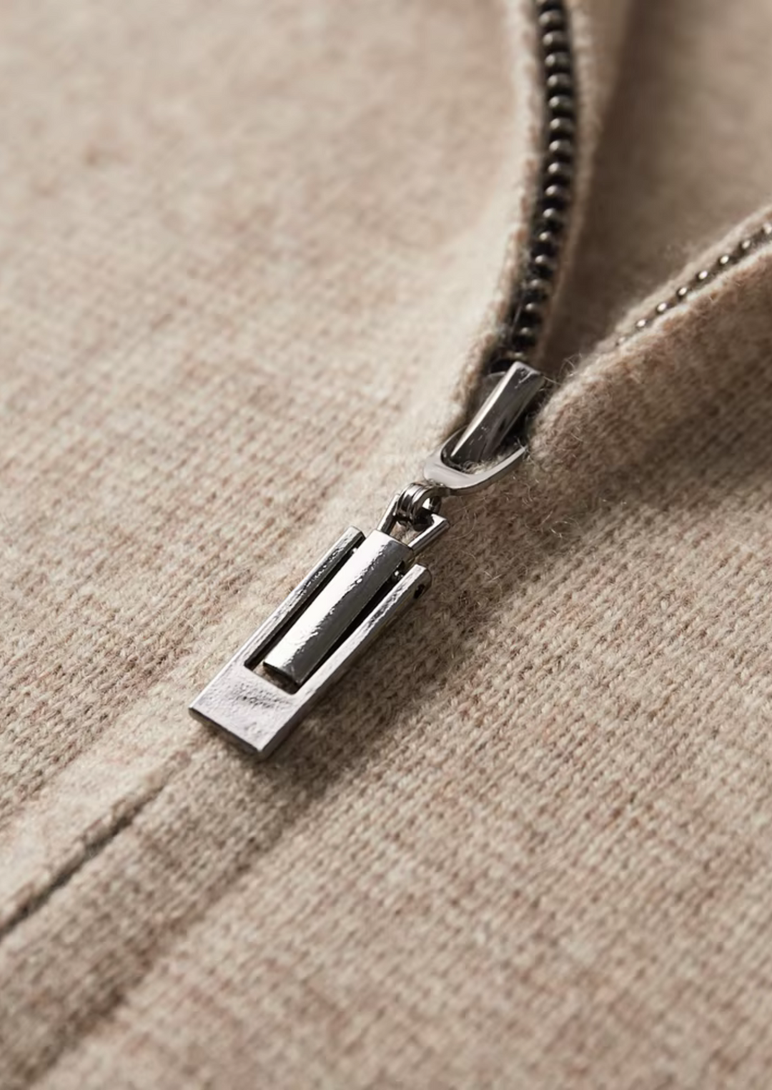 Soft knit men's full-zip cardigan. Comfortable smart casual layer for everyday or office wear.