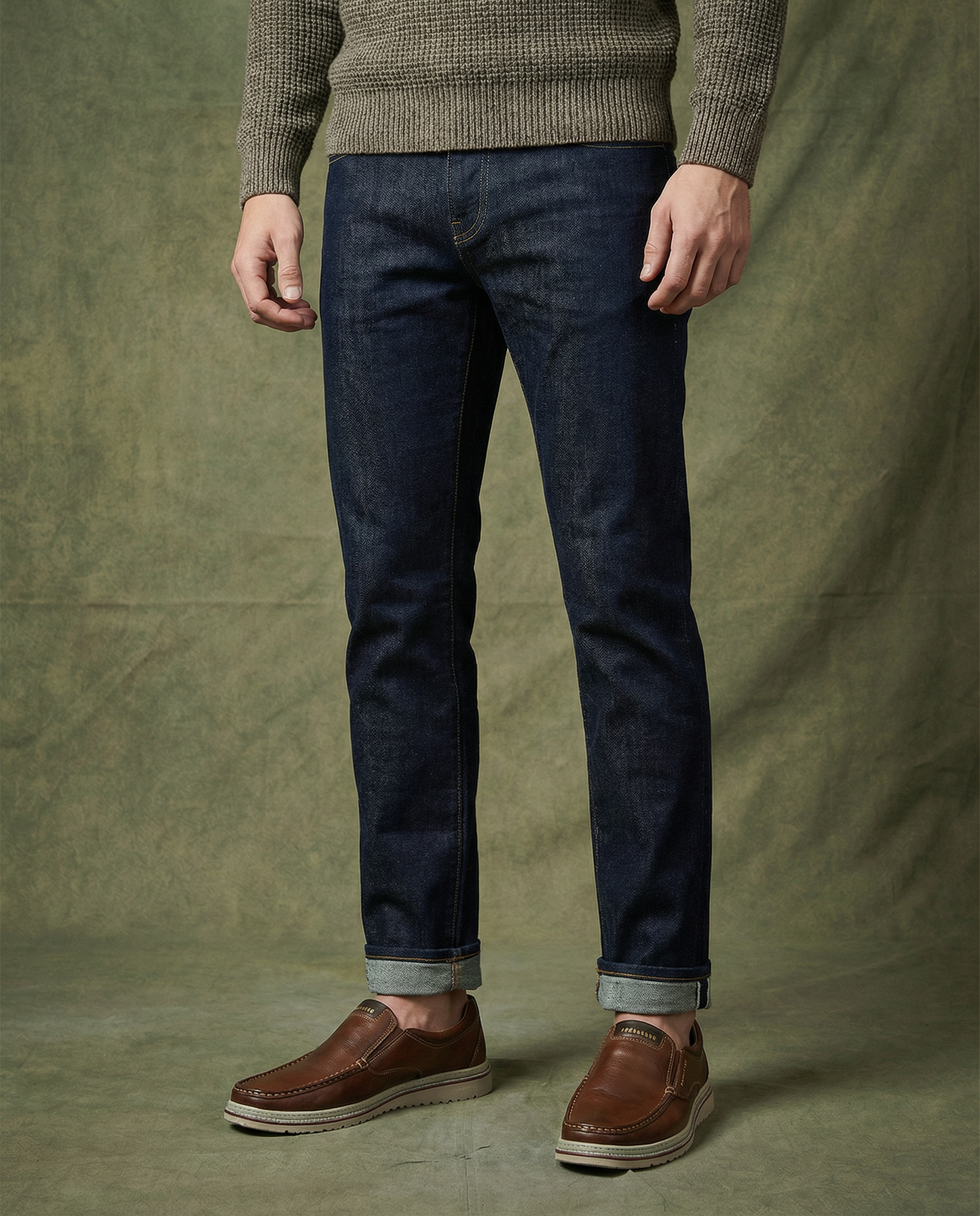 Comfortable brown leather slip-on loafers for men, designed for everyday wear and versatile style.