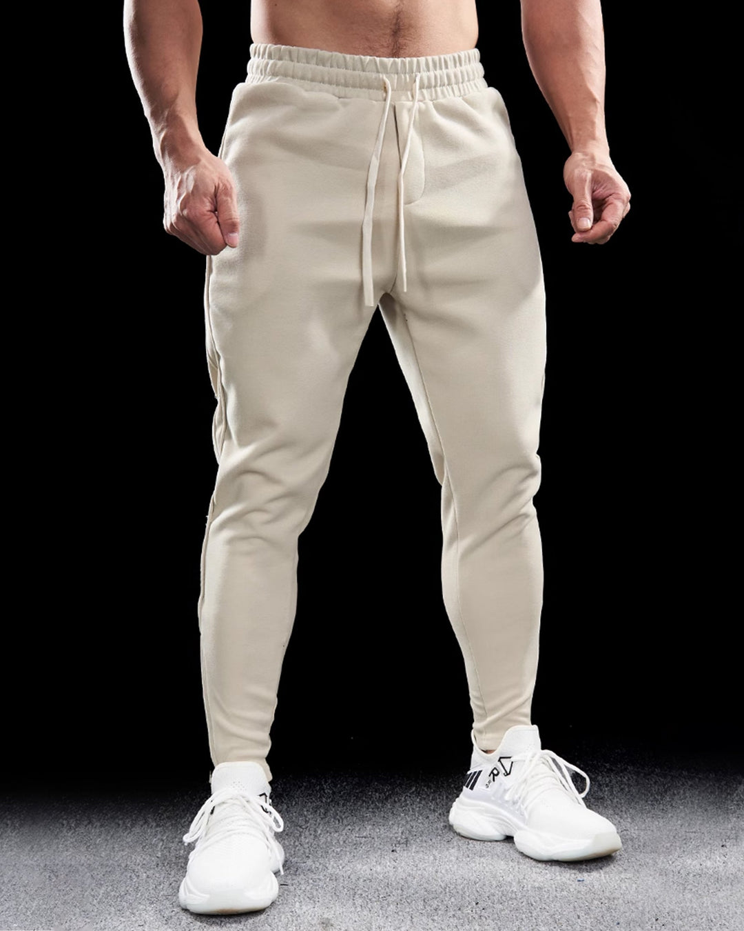 Girona Zip Joggers for men, comfortable casual wear pants with a trendy tapered silhouette.