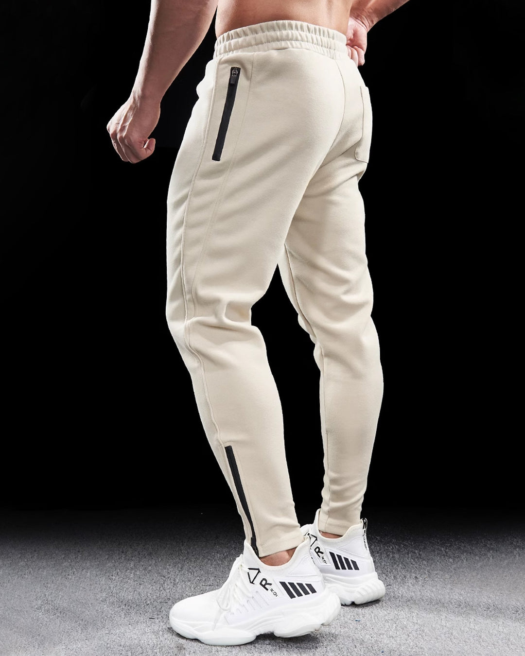 Men's fashion Girona Zip Joggers, comfortable gym wear athletic pants with a sleek design.