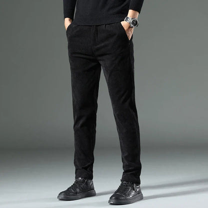 Full shot of men's casual Glendale Corduroy Pants, offering comfort & a textured look.
