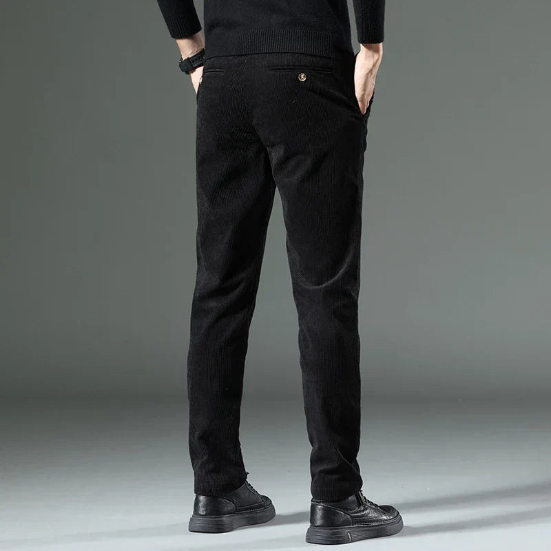 Versatile men's textured Glendale Corduroy Pants. Comfortable & stylish bottoms for everyday wear.