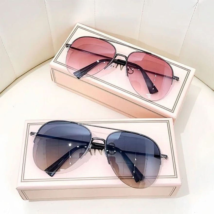 Outdoor accessory: Men's pilot sunglasses with gradient lenses & UV400, ideal for sun protection.