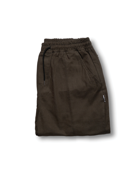 Men's gray tapered joggers, cotton blend. Ultimate comfort & casual athleisure style for everyday wear.
