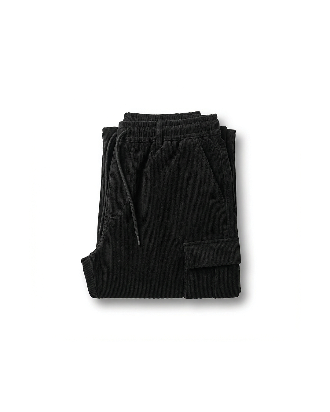 Men's grey comfort fit cargo sweatpants with utility pockets & relaxed fit. Ideal casual joggers for men's apparel.