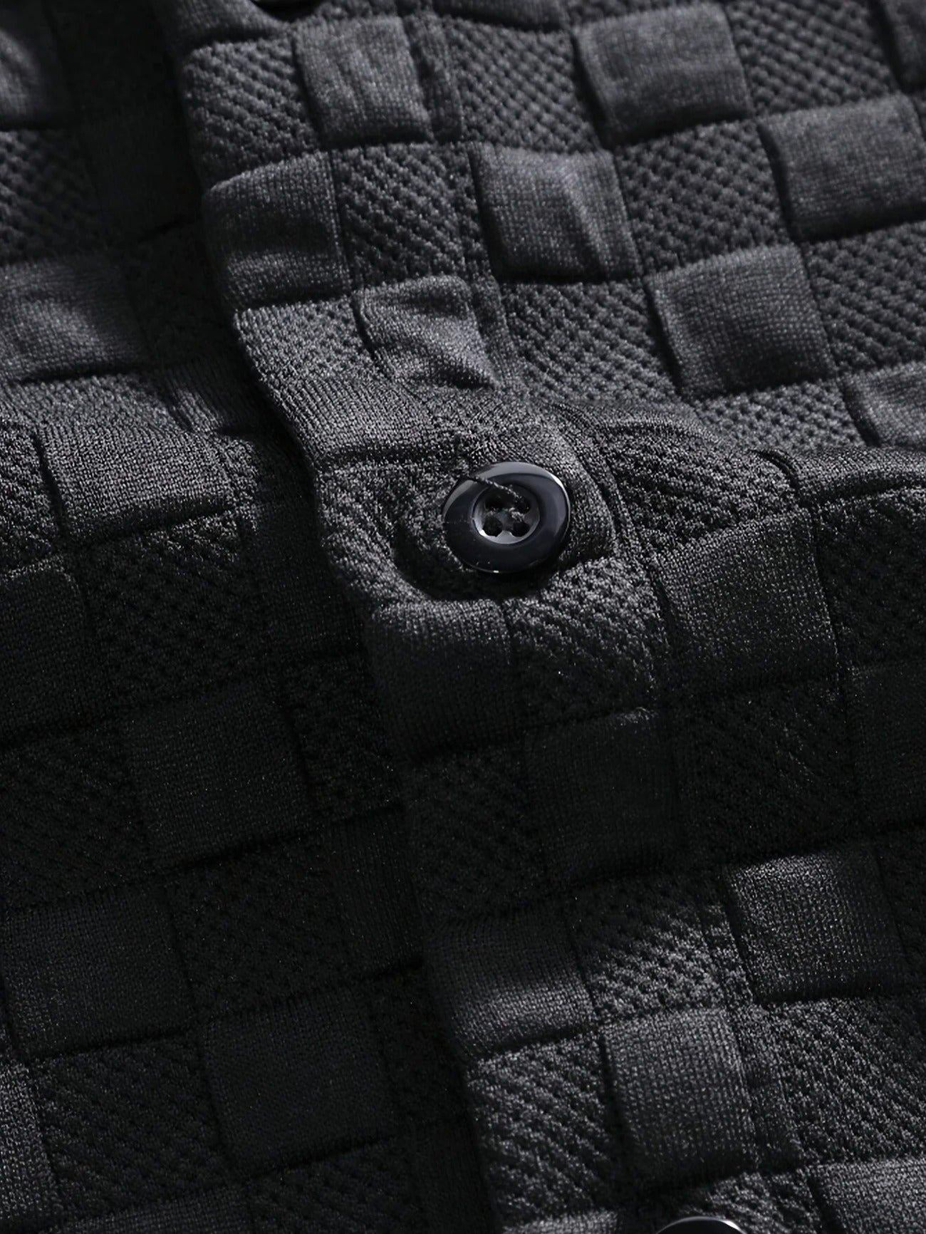 Menswear gridline checkered lounge set, a comfortable two-piece for casual homewear & summer style.