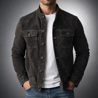 Halifax men's versatile shirt jacket, a premium long sleeve shacket perfect for modern casual outerwear.
