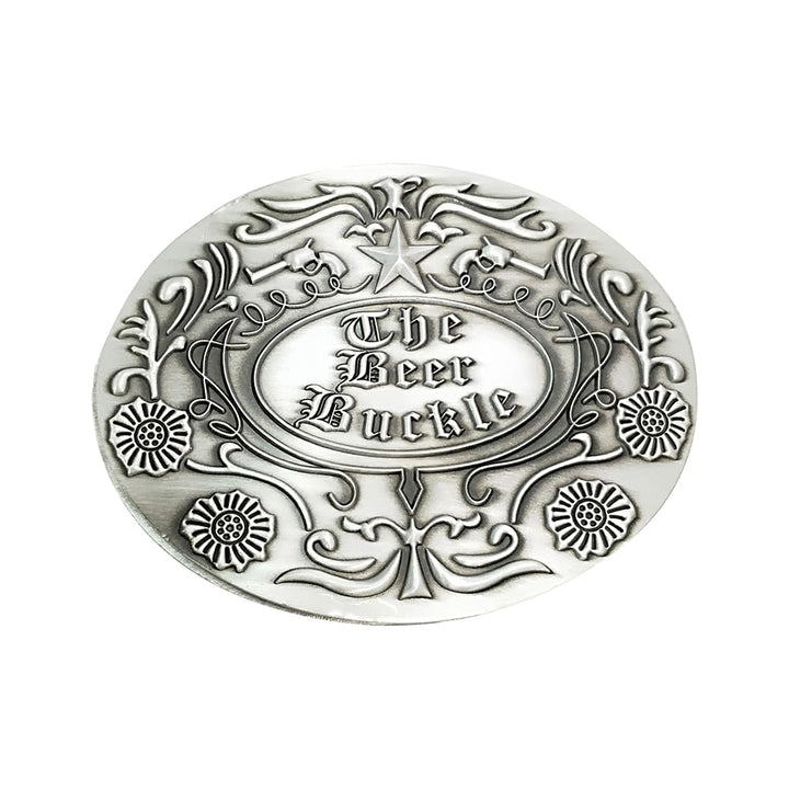 Durable belt buckle beer holder, a unique men's gift for parties & convenient drink access.