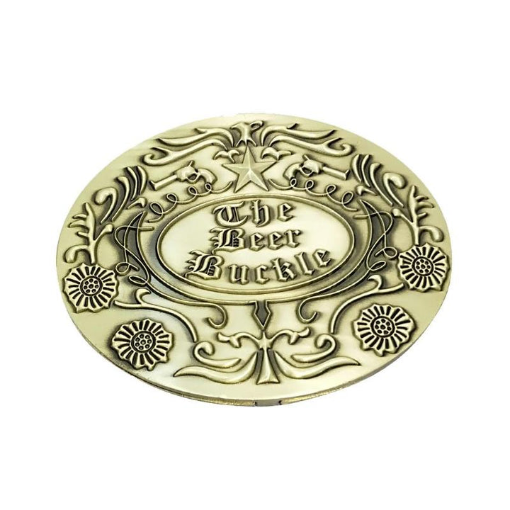 Novelty men's beer holder belt buckle; keeps your drink secure at parties, BBQ, and festivals.