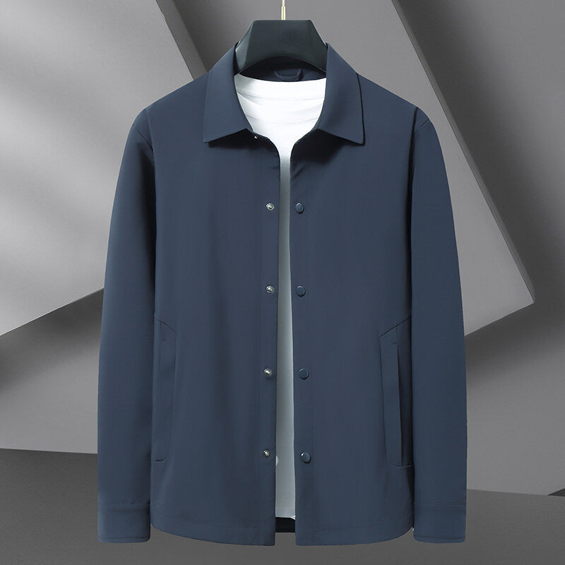 Men's Harbor snap jacket, lightweight, water repellent, versatile for all-season comfort and everyday wear.