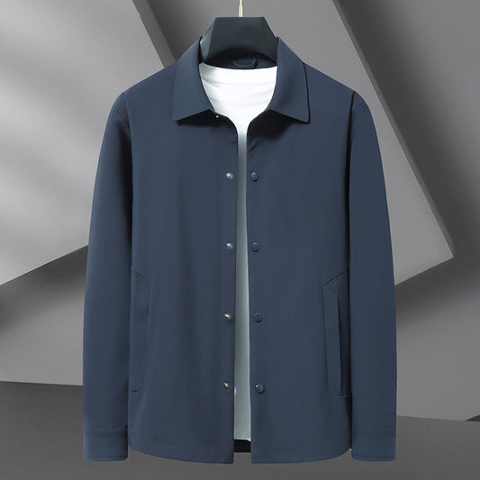 Men's Harbor snap jacket, lightweight, water repellent, versatile for all-season comfort and everyday wear.