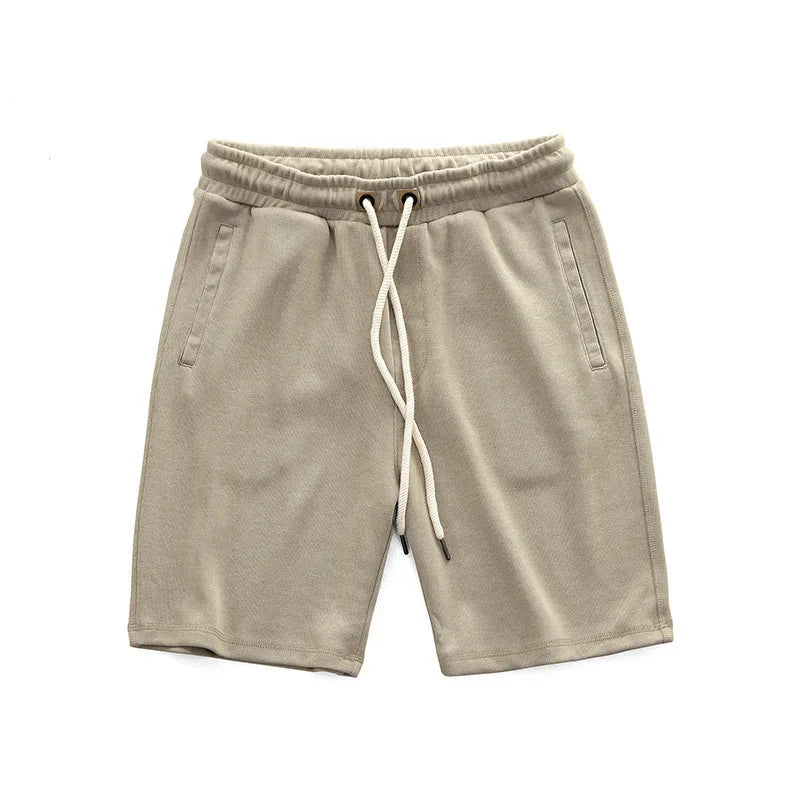 Close-up of Men's Harlan performance shorts fabric, ideal for workout gear & active lifestyle.