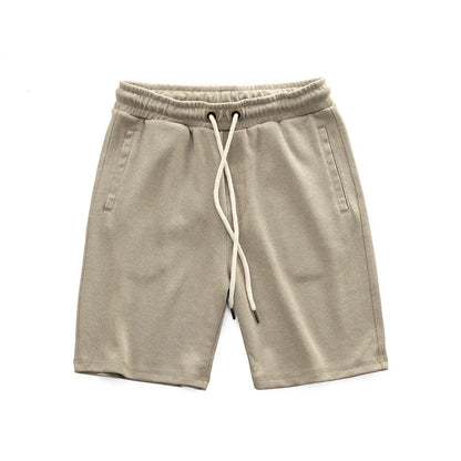 Close-up of Men's Harlan performance shorts fabric, ideal for workout gear & active lifestyle.