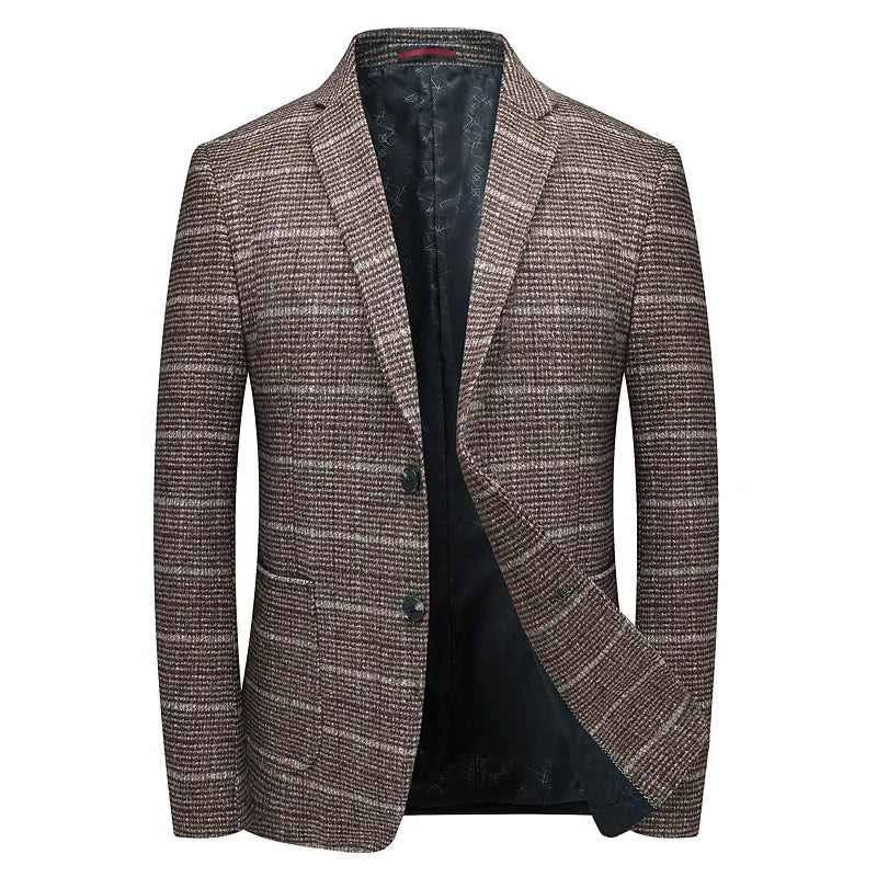 Versatile men's Harrington blazer, structured, ideal for sophisticated professional and formal wear.