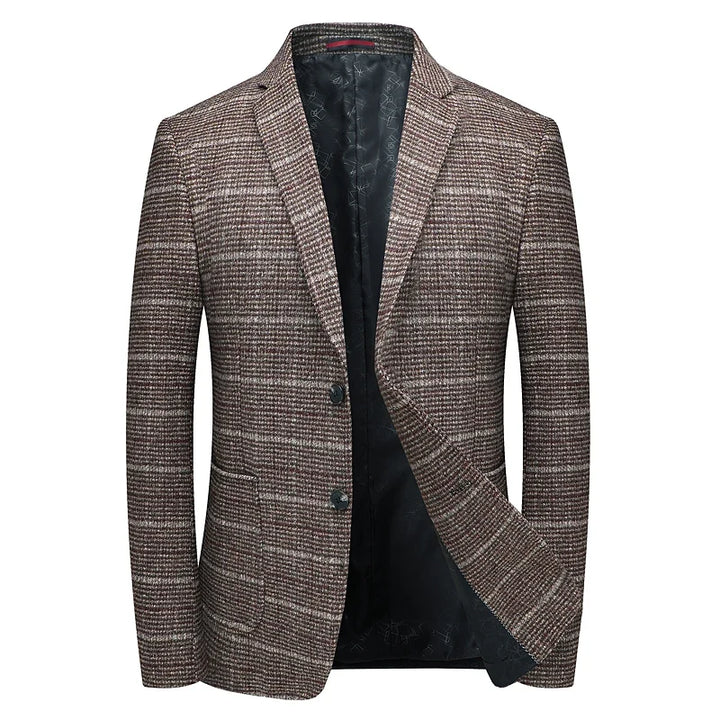 Versatile men's Harrington blazer, structured, ideal for sophisticated professional and formal wear.