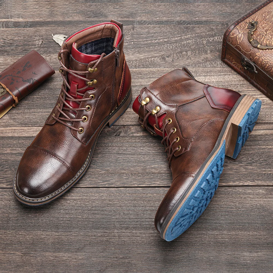 Men's Heritage Classic boots with side zipper, ideal for casual and semi-formal wear. Durable & comfortable.