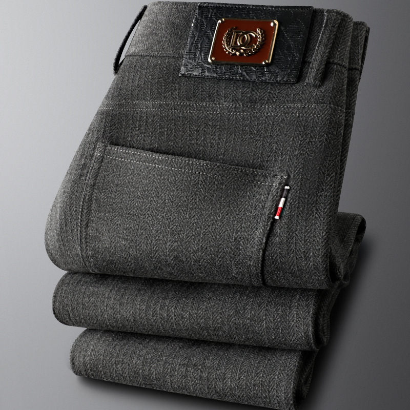 Men's Heritage Tailored Trousers in a smart office outfit. Classic fit versatile pants for men's fashion.