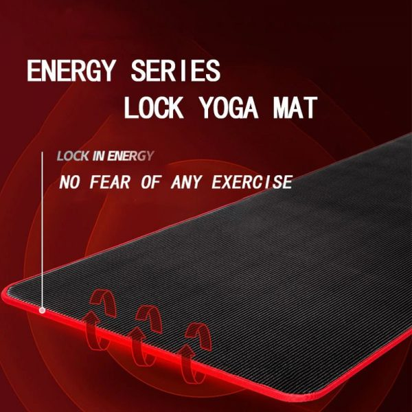 Men's versatile non-slip exercise mat for gym, home yoga, pilates, and floor workouts.