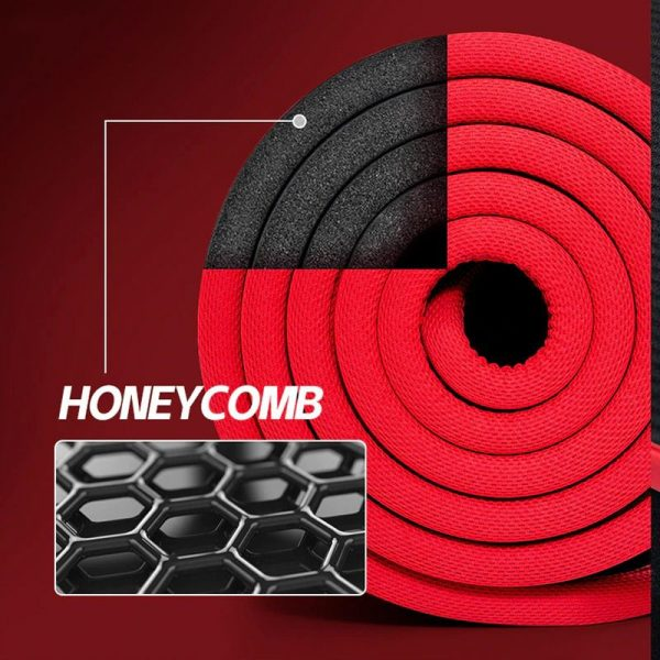 Premium high-density men's workout mat, non-slip surface ensures stability during gym & home exercises.