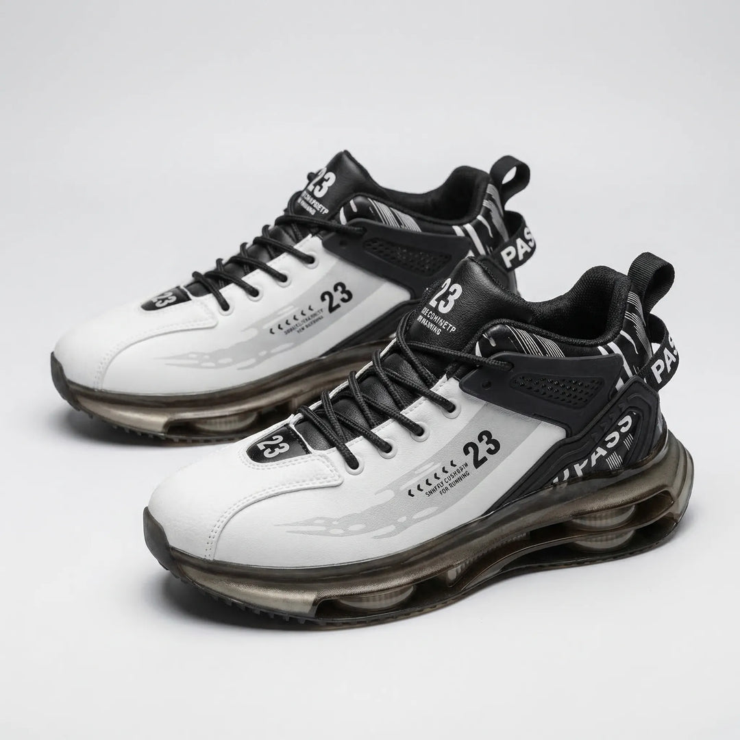 Men's lace-up high-top sneakers (Carlos) for athletic wear, street style & casual comfort.