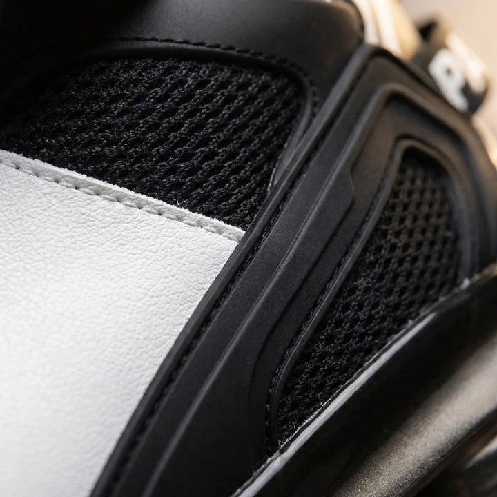 Carlos men's high-top sneakers with impact-absorbing soles & ankle support for active comfort.
