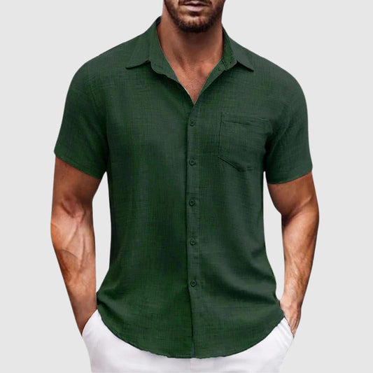 Men's Horizon Bay casual shirt in a relaxed fit, perfect for summer style. Comfortable & versatile top.