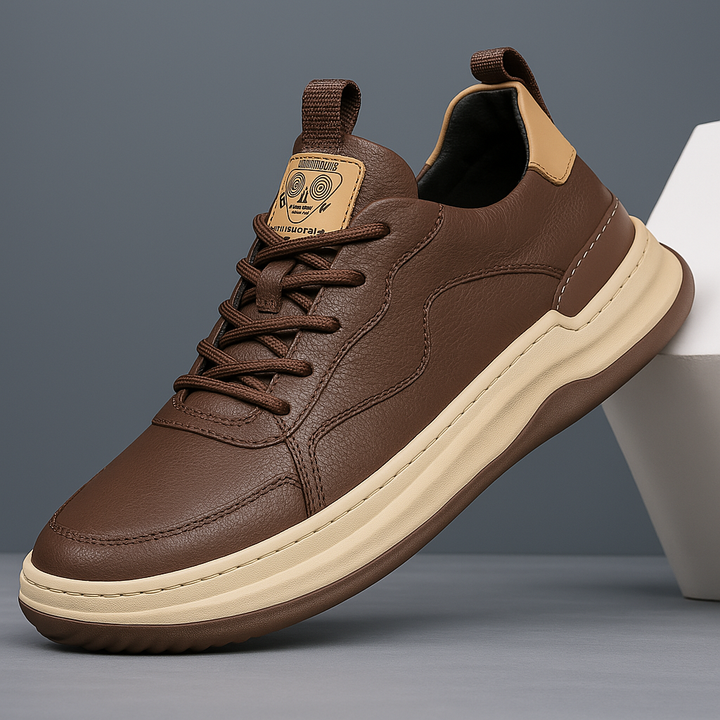 Multi-color (green, white, black) Men's Hudson casual sneakers, sleek, modern, and comfortable.